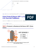 Parte 2 - Cómo Probar El Sensor APP 1 y 2 (2004-2007 4.2L Chevrolet TrailBlazer)