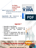 PPT7 - Aplicación de JIRA - Detalle de HU X Sprints