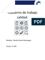 Cuaderno de trabajo  calidad