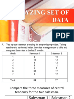 Analyzing Set of Data