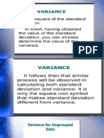 Variance of Grouped Data