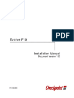 Evolve F10: Installation Manual