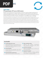 OSA PTP Grandmaster, NTP Server, GNSS Receiver. Your Benefits