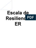 Escala de Resiliencia ER - Adolescentes y Adultos