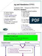 Modeling and Simulation ITWG: Jürgen Lorenz - Fraunhofer IISB - Chairperson M&S ITWG