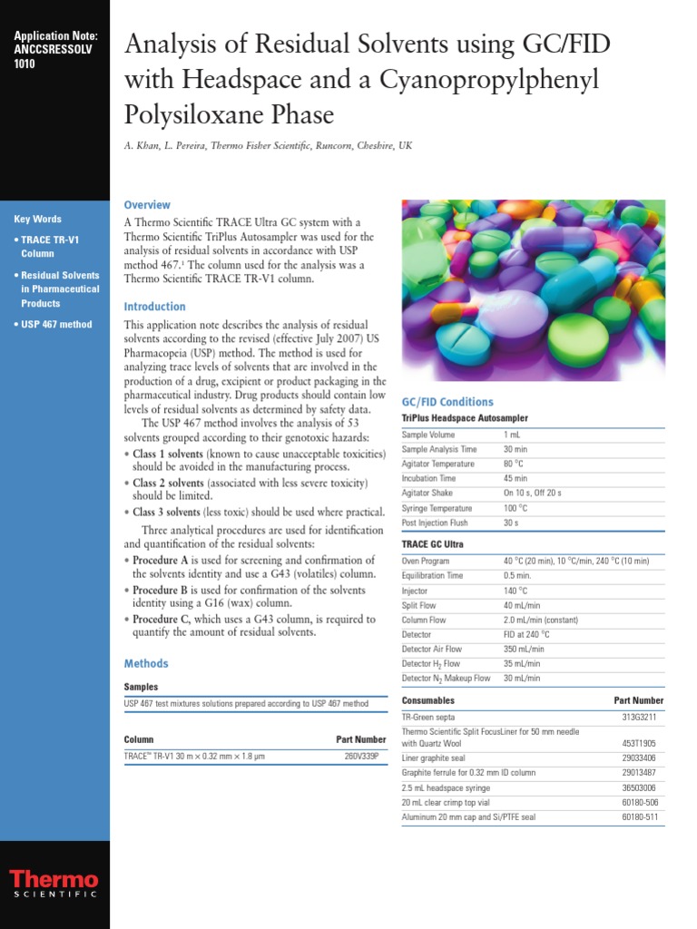 ANCCSRESSOLV 1010-Residual Solvents | PDF | Chromatography | Solvent
