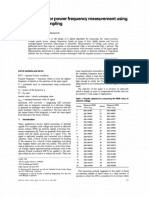 Digital Method For Power Frequency Measurement Using Synchronous Sampling