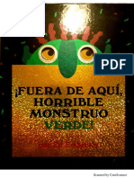 Cuento Fuera de Aqui Horrible Monstruo Verde