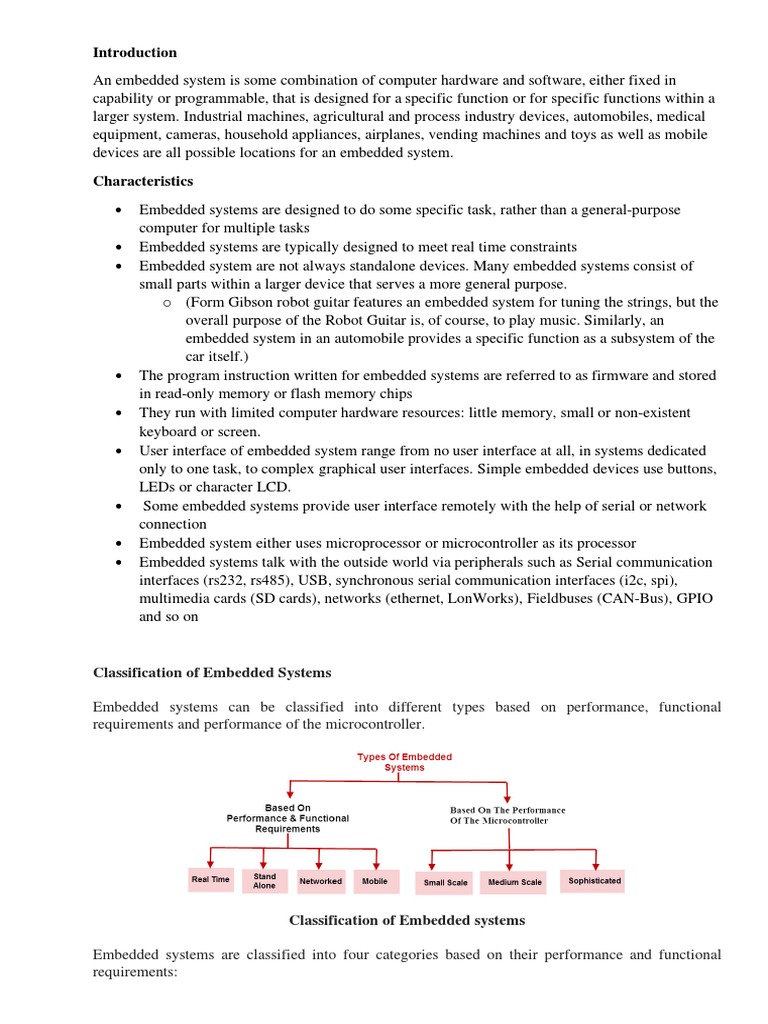Embedded System Final | PDF | Embedded System | Central Processing Unit