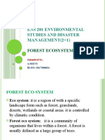 Ens 201 Environmental Studies and Disaster MANAGEMENT (2+1) : Forest Ecosystem