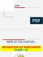Chapter 5 Separation of Substances
