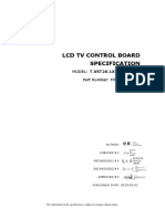 LCD TV Control Board Specification: MODEL: T.VST26.1X (Asia-Dual) Part Number: MST-10022511
