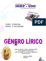 Genero Lirico 2DO