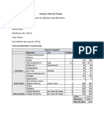 Proyecto MESA DE TRABAJO