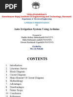 Auto Irrigation System Using Arduino