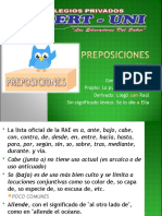 Preposiciones gramaticales