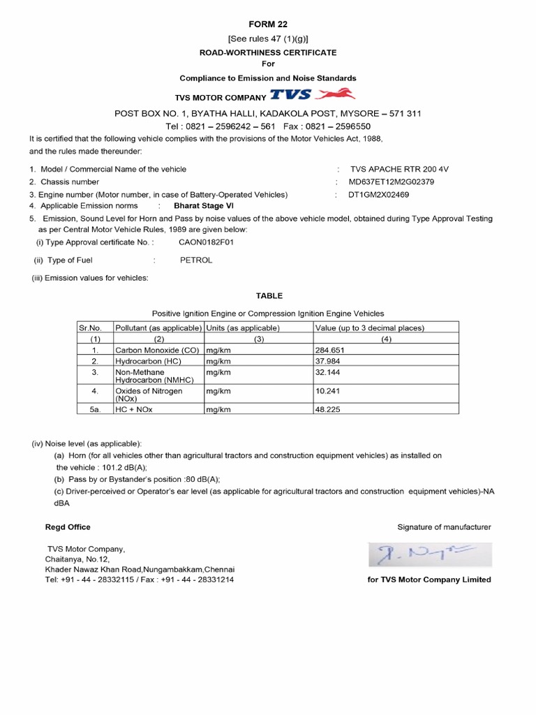 22 Form | PDF
