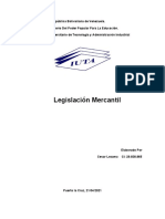 Monografia Legislacion Mercantil