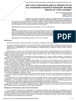 La biografía escolar como instrumento para la reflexión de los conocimientos previos y construidos durante la formación docente entorno al “cómo enseñar” _ Zárate Montero _ Revista Ensayos Pedagógicos