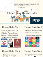 Online Class House Rules: Carthel Science Educational Foundation Inc. San Vicente, San Manuel, Tarlac
