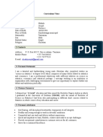 CV for Statistician Position