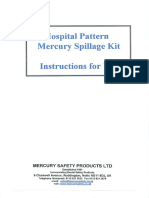 Mercury Spillage Kit Illustrated Instruction Booklet