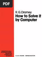 R.G.dromey. How To Solve It by Computer