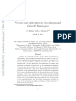 Vortices and Antivortices in Two-Dimensional Ultracold Fermi Gases