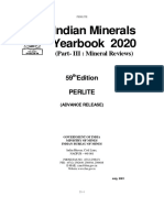 Indian Minerals Yearbook 2020: (Part-III: Mineral Reviews)