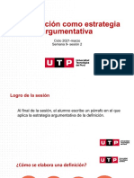 S09.s2 La Definición Como Estrategia Argumentativa (Segunda Parte)