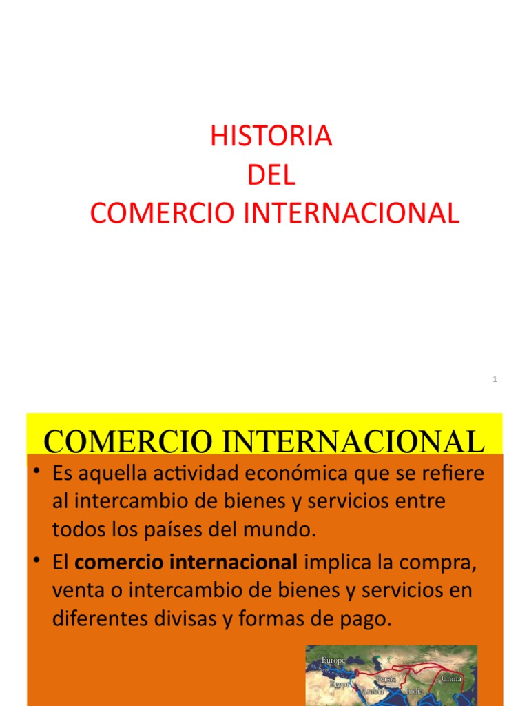 Historia Del Comercio Internacional | PDF