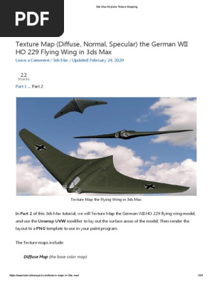 3ds Max Airplane Texture Mapping