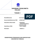 LEMBAR JAWABAN TMK PDGK4204 Pendidikan Bahasa Indonesia di SD