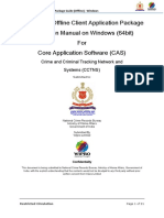 CCTNS Offline Client Application Package Installation Manual On Windows (64bit) For Core Application Software (CAS)