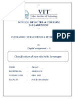 School of Hotel & Tourism Management: Classification of Non-Alcoholic Beverages