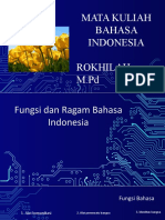 Mata Kuliah Bahasa Indonesia Rokhilah, M.PD