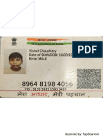Aadhar Card Vishal