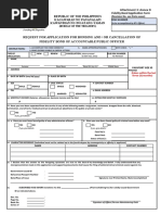 New Revised Fidelity Bonding Application Form in Excel