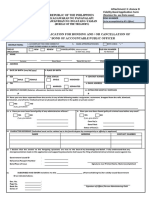 New Revised Fidelity Bonding Application Form in Excel