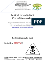 Pesticidi I Zdravlje Ljudi - Licna Zastitna Sredstva