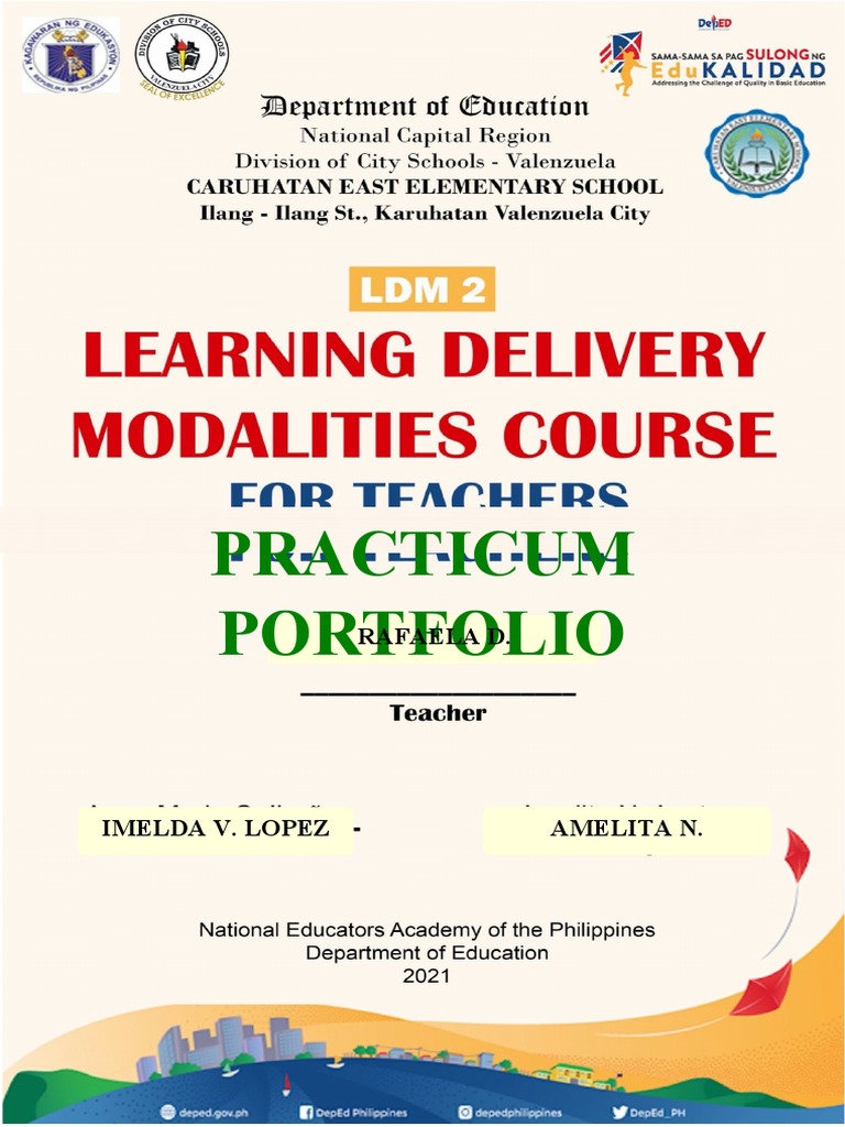 Practicum Portfolio: Rafaela D. Villanueva | PDF | Learning ...