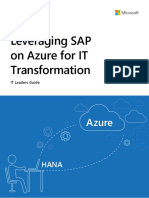 Leveraging SAP On Azure For IT Transformation: A Zure