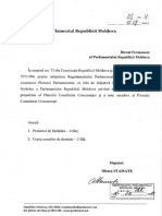 Proiectul de hotărâre privind demisia din funcția de președinte al Plenului Consiliului Concurenței și a unui membru al Plenului Consiliului Concurenței