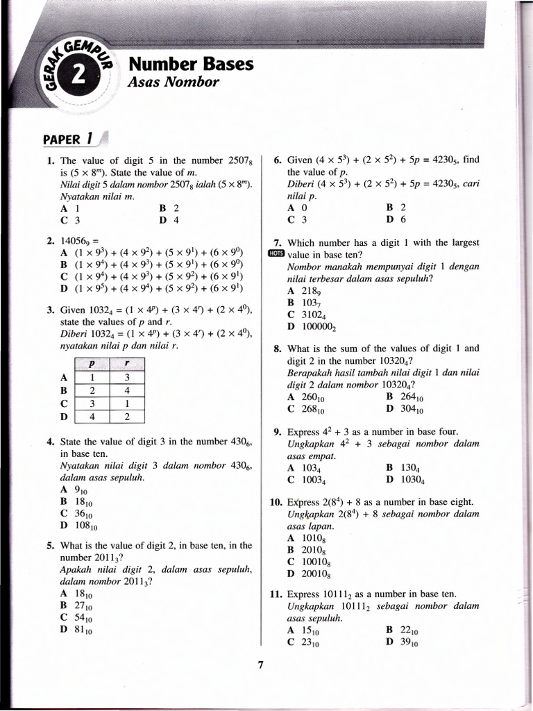 Latihan Math Bab 2 T4 KSSM | PDF
