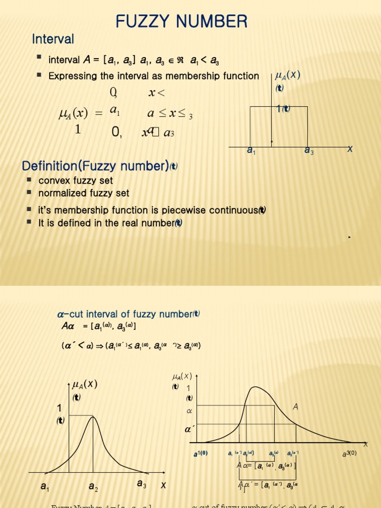 Understanding Fuzzy Numbers and Operations | PDF | Mathematical ...