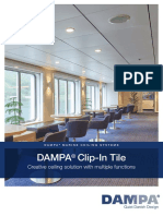 Dampa Clip-In Tile: Creative Ceiling Solution With Multiple Functions