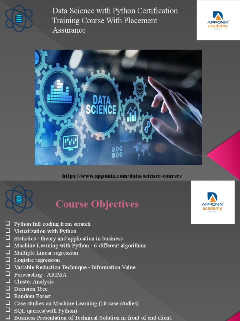 Data Science With Python Certification Training | PDF | Data Science ...