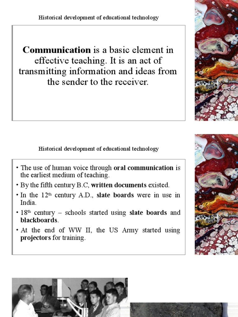 Evolution of Educational Technology | PDF | Optics | Imaging