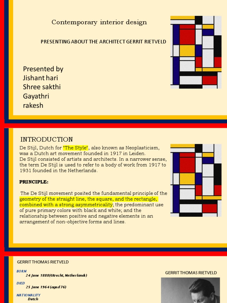 Gerrit Rietveld Painting
