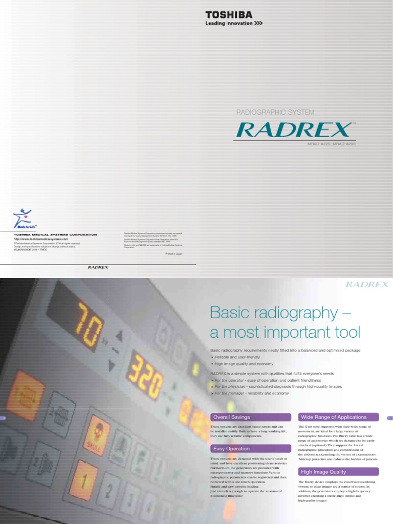 Radiographic System: MRAD-A32S, MRAD-A25S | PDF | Radiography | Vacuum Tube
